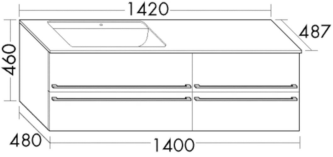 burgbad Badmöbelset „bel“ in Eiche Dekor Urban burgbad Badmöbelset „bel“ in Eiche Dekor Urban
