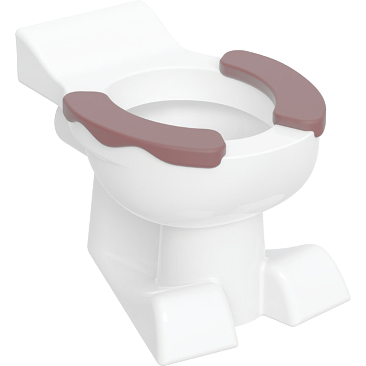 Stand-Tiefspül-WC „Bambini“ 35 × 34 × 50 cm in karminrot mit KeraTect®