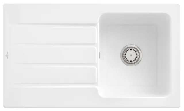 Villeroy & Boch Einbau-Küchenspülbecken „Architectura“ 50 860 × 510 × 220 mm in Weiß Alpin Villeroy & Boch Einbau-Küchenspülbecken „Architectura“ 50 860 × 510 × 220 mm in Weiß Alpin