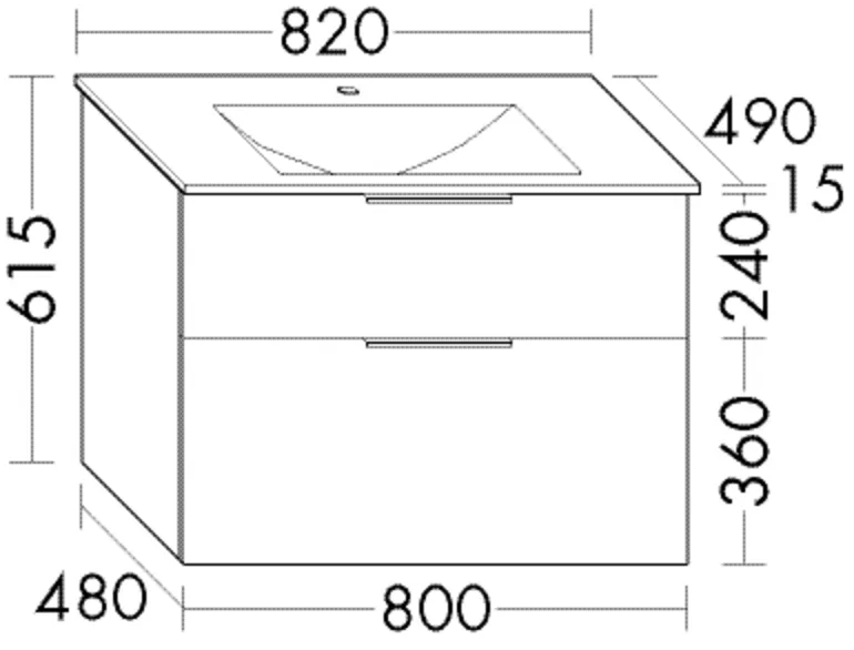 Glas-WT inkl. WTU (SEYX082), Eqio, 490x820x615, Lack Matt