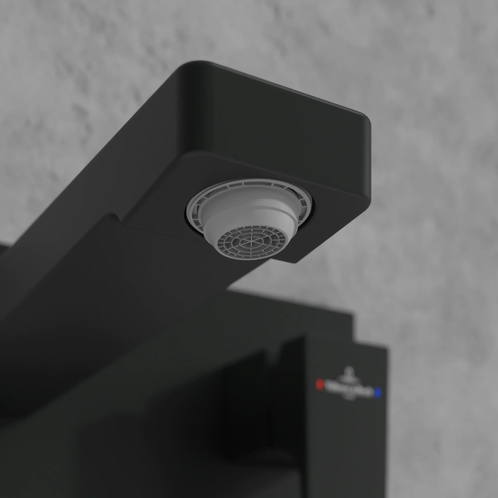 Einhand-Unterputz-Armatur „Architectura Square“ 22,4 cm in Matt Black Einhand-Unterputz-Armatur „Architectura Square“ 22,4 cm in Matt Black