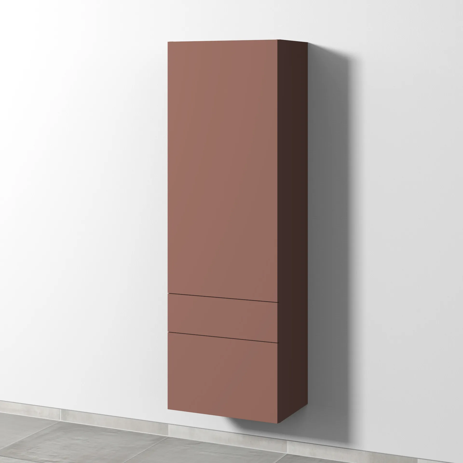 Sanipa Hochschrank „2morrow“ 525 × 1615 × 350 mm in Wine-Red