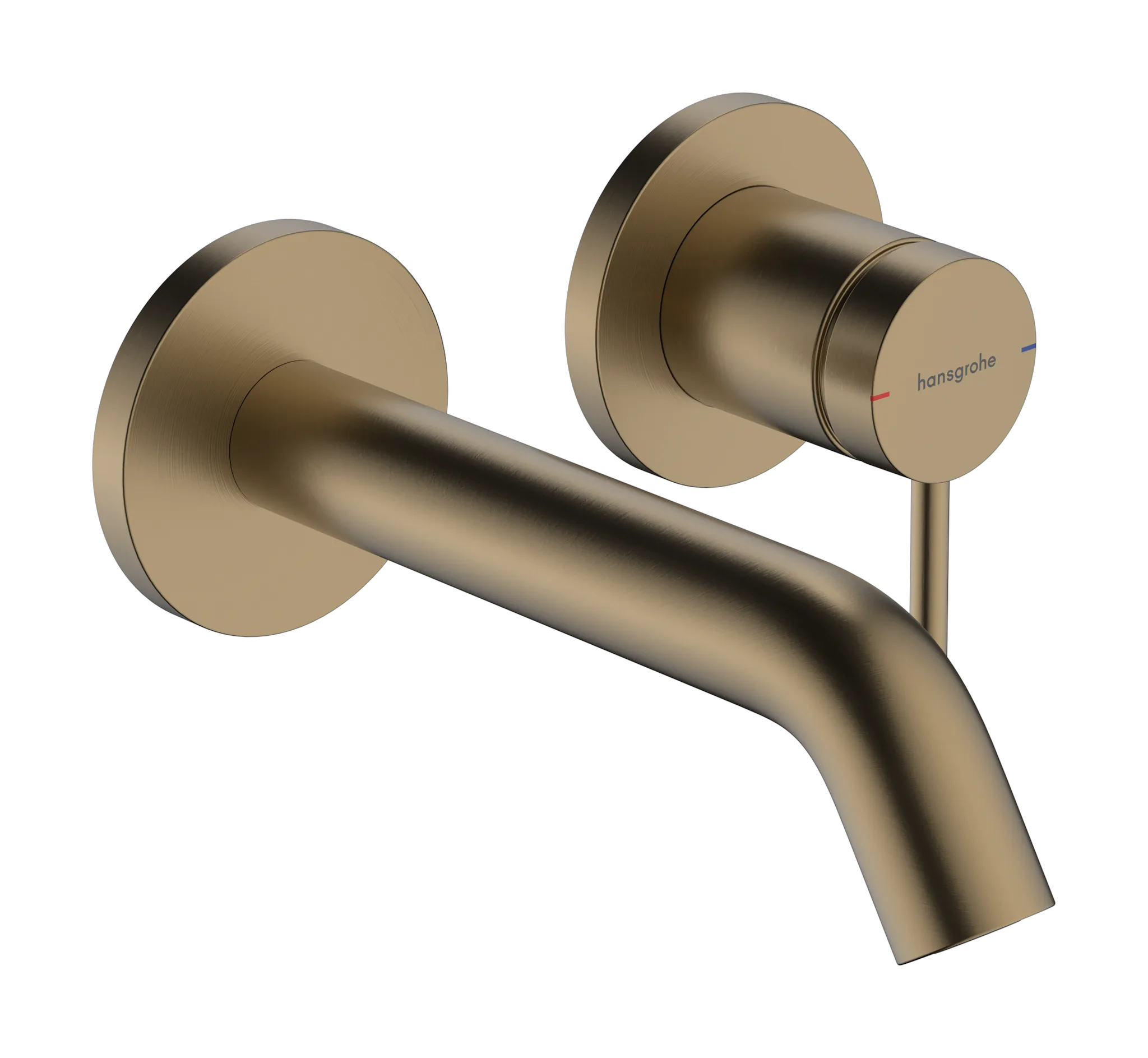 Hansgrohe Tecturis S Einhebel-Waschtischmischer Unterputz Wandmontage EcoSmart+ Auslauf 16,5 cm Brushed Bronze Hansgrohe Tecturis S Einhebel-Waschtischmischer Unterputz Wandmontage EcoSmart+ Auslauf 16,5 cm Brushed Bronze