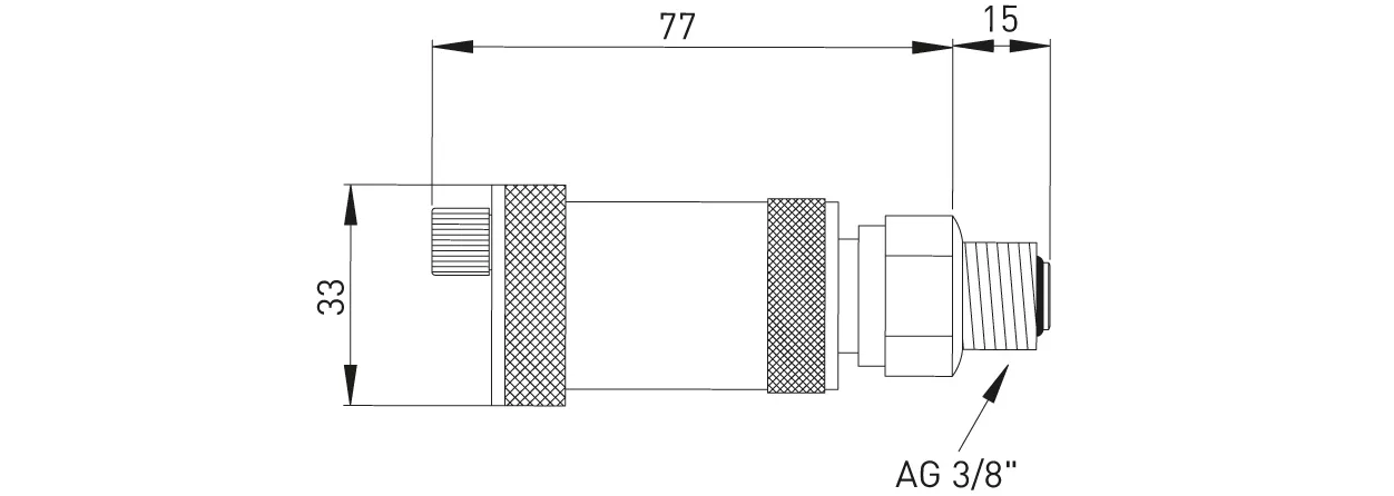 ASW HG-TEC Schnellentlüfter Messing vern. ⅜" mit Absperrautomatik