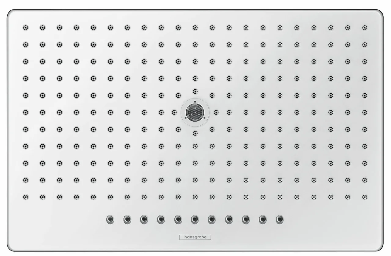 Hansgrohe Rainmaker Select Kopfbrause 460 3jet, weiß/chrom, Brausearm 450 mm, 18,4 l/min Durchfluss, abnehmbare Strahlscheibe und Kopfbrause Hansgrohe Rainmaker Select Kopfbrause 460 3jet, weiß/chrom, Brausearm 450 mm, 18,4 l/min Durchfluss, abnehmbare Strahlscheibe und Kopfbrause