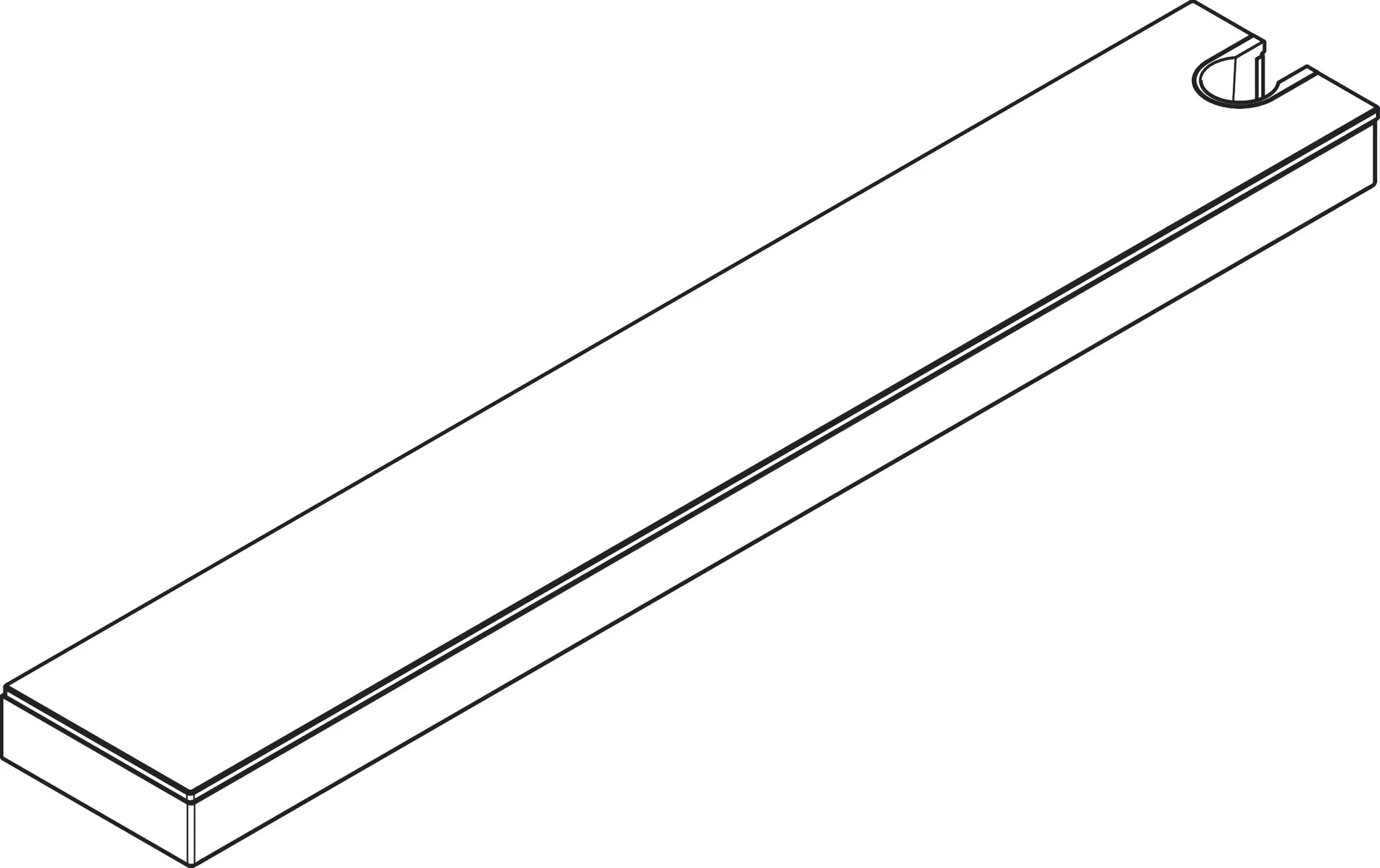 Schlauchanschluss Fixfit Porter 500 chrom mit Ablage R Schlauchanschluss Fixfit Porter 500 chrom mit Ablage R