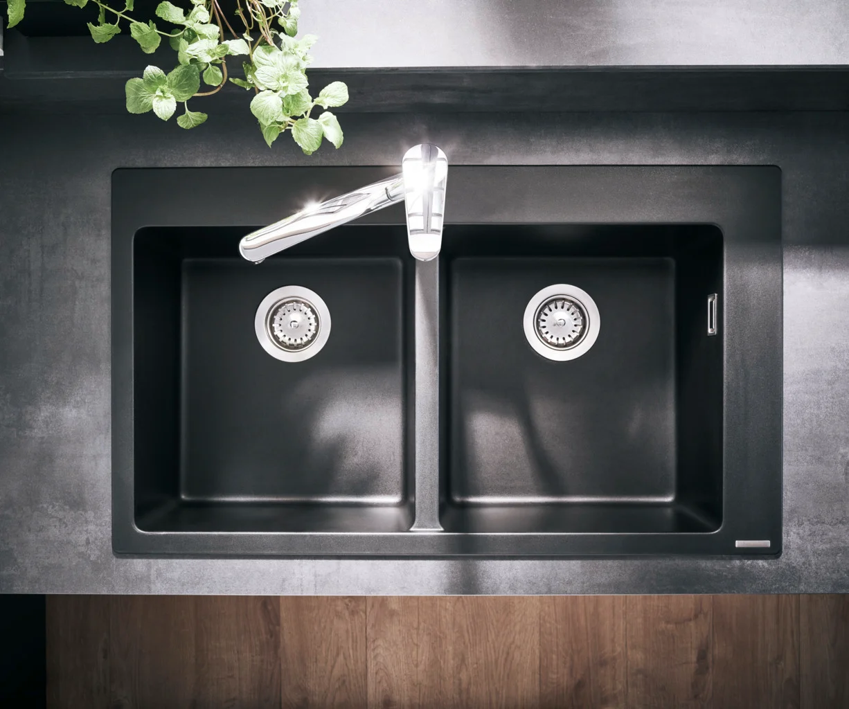 Hansgrohe Spültischmischer Focus M41, 160 mm, Niederdruck, 1 Jet, Chrom