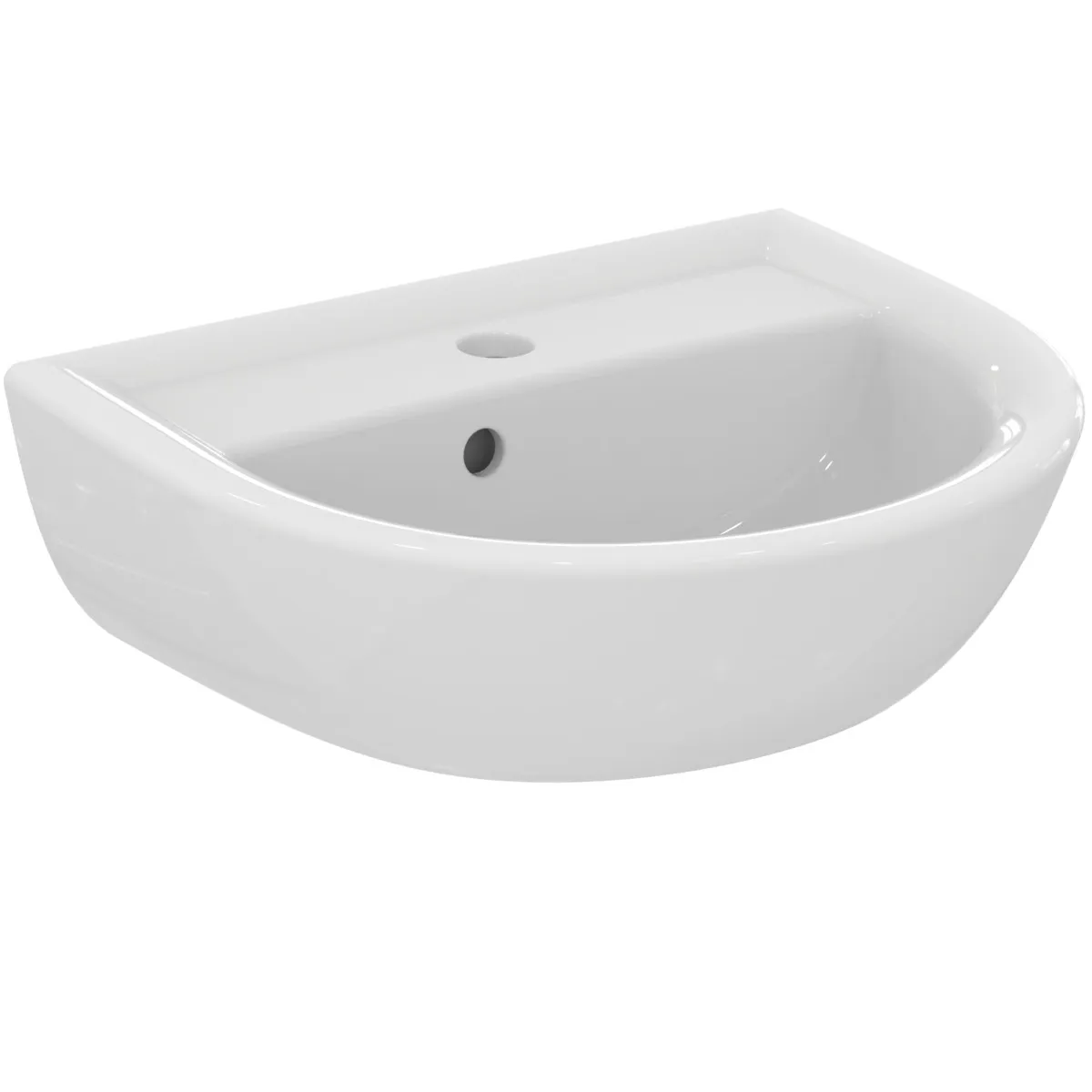 Waschbecken „Eurovit“ 45 × 35 × 15,5 cm, Hahnlochposition mittig Waschbecken „Eurovit“ 45 × 35 × 15,5 cm, Hahnlochposition mittig