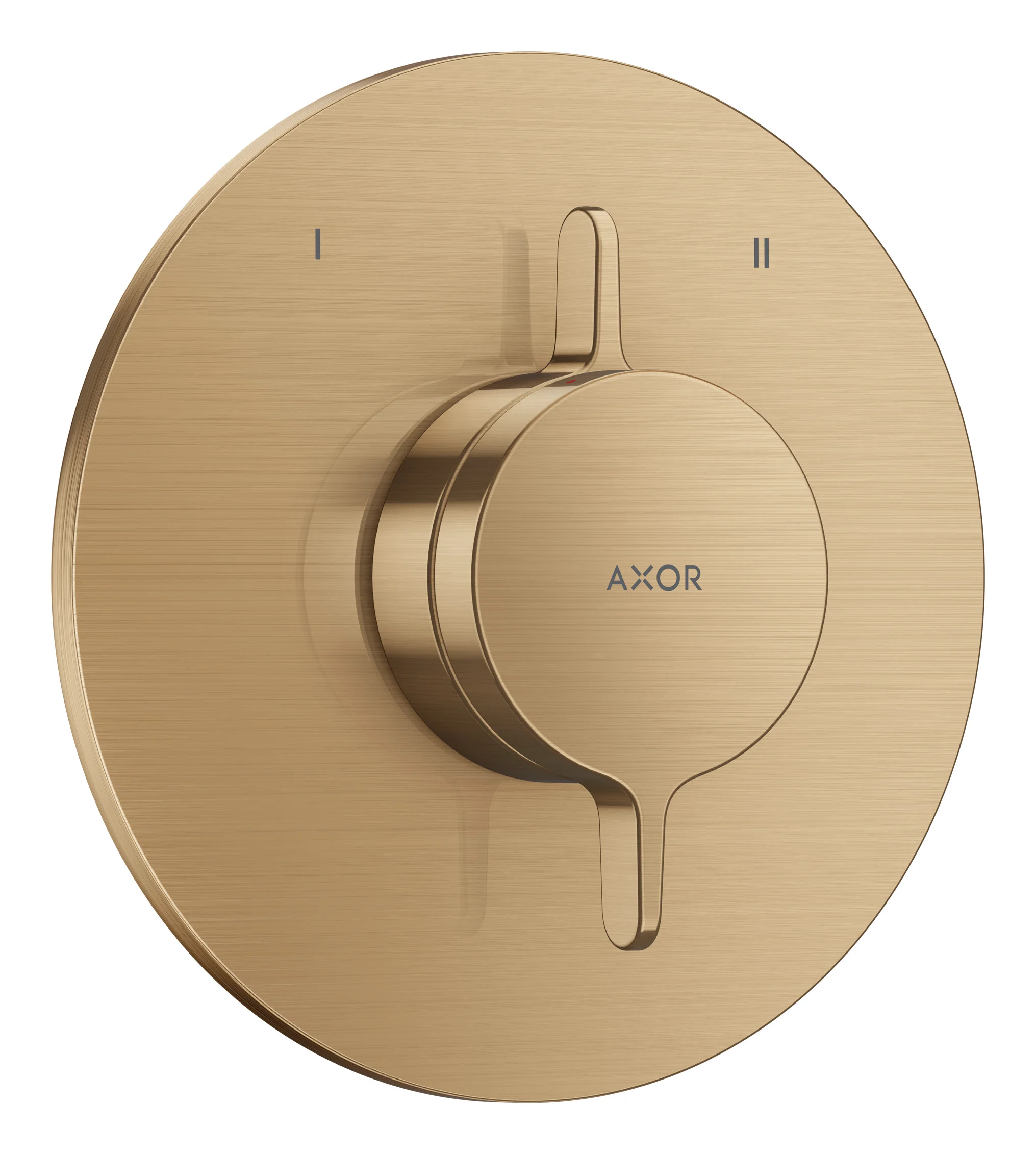 Hansgrohe AXOR One Mischer Unterputz für 2 Verbraucher BBR, Brushed Bronze, flache Rosette, einfache Installation