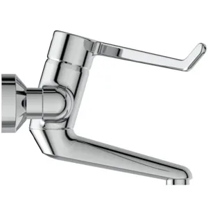 Ideal Standard Wandwaschtisch-Sicherheitsarmatur Ceraplus B8315AA, Hebel 230mm, Ausladung 150mm, Chrom Ideal Standard Wandwaschtisch-Sicherheitsarmatur Ceraplus B8315AA, Hebel 230mm, Ausladung 150mm, Chrom