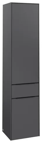 Villeroy & Boch Hochschrank mit Schublade „Subway 3.0“ 40 × 171 × 36,2 × 36,2 cm 2 Türen, 1 Auszug, 1 × fixer Fachboden, Anschlag: links, 3 × Glasfachboden, 2 Türen, Anschlag links