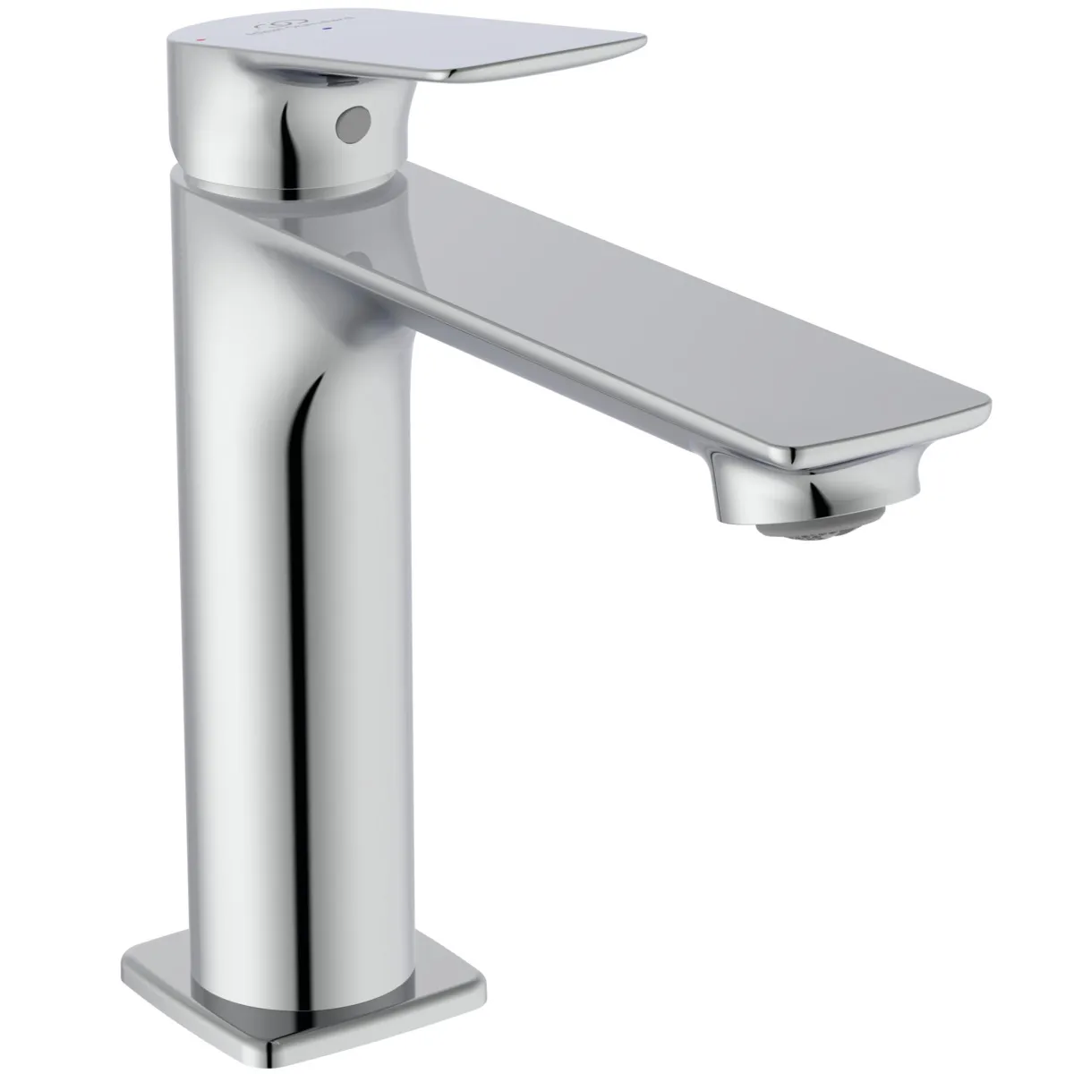 Ideal Standard Waschtischarmatur H120 Ceralife C Ausladung 135mm mit Push-Open Ventil BlueStart Chrom