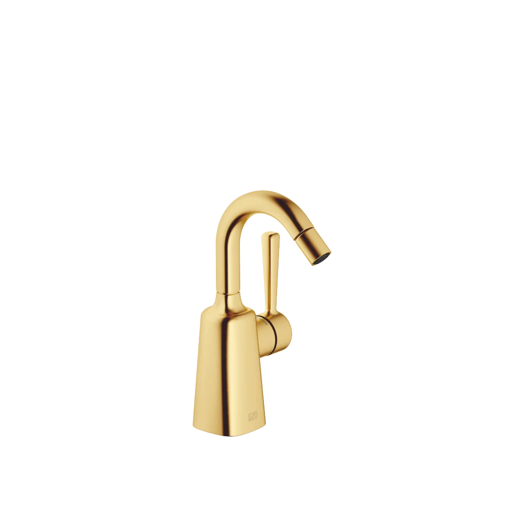 Dornbracht Bidet-Einhandbatterie COYA, Messing gebürstet (23kt Gold), Ausladung 104 mm, Armaturenhöhe 216 mm, Bohrungsdurchmesser 35 mm Dornbracht Bidet-Einhandbatterie COYA, Messing gebürstet (23kt Gold), Ausladung 104 mm, Armaturenhöhe 216 mm, Bohrungsdurchmesser 35 mm