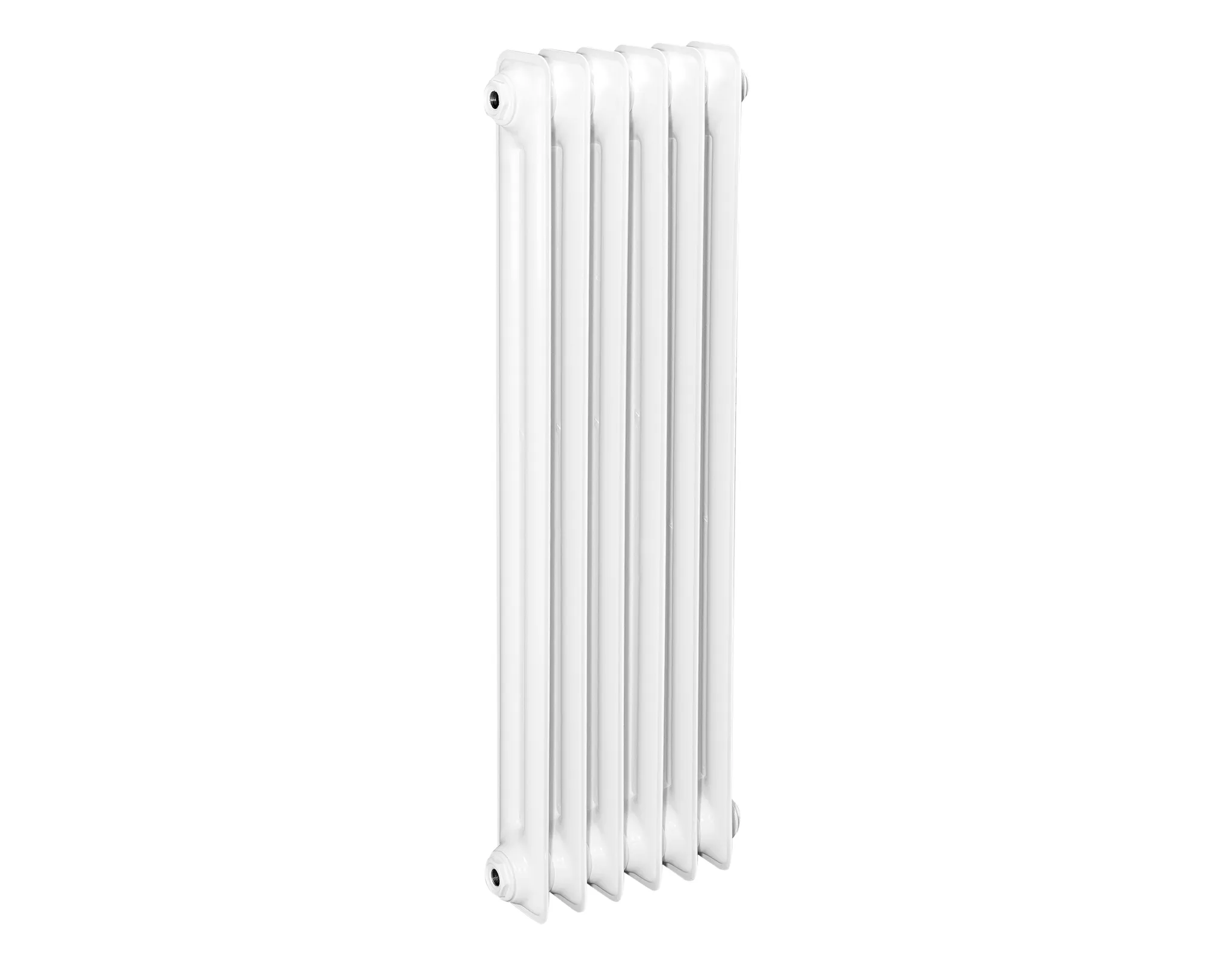 Beispielbild eines Heizkörpers mit 6 Gliedern ASW DIN-Stahlradiator HG-TEC, 18 Glieder, Nabenabstand 900 mm, 900 x 1000 x 110 mm in RAL 9010 gepulvert