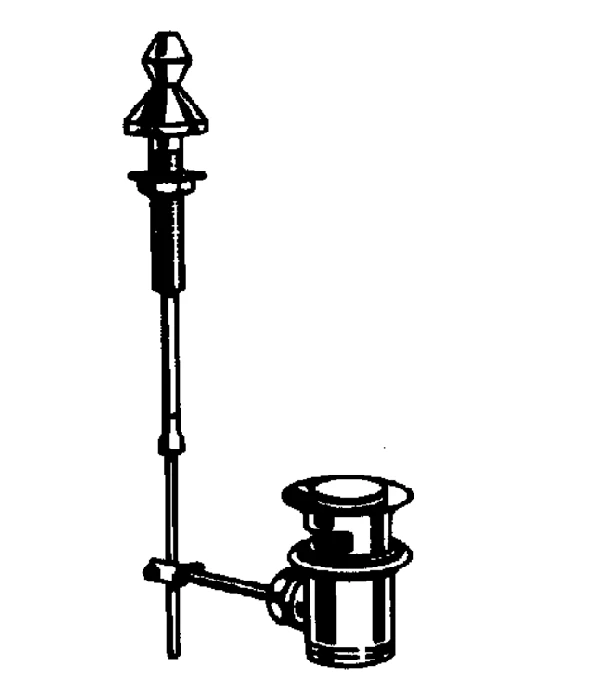 Zugstangen-Ablaufgarnitur 28900, 1 1/4'', für Waschtische, chrom