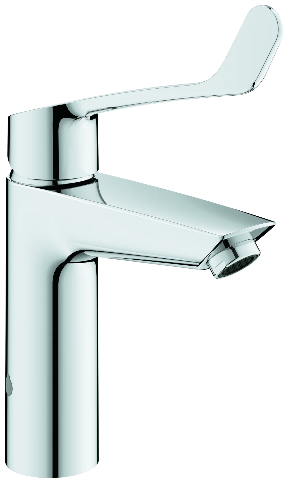 Einhand-Waschtischbatterie Eurosmart 23985_3, M-Size, mit thermischem Verbrühschutz, thermische Desinfektion ohne erneute Temperatureinstellung, langer Metallhebel, Einlochmontage, glatter Körper, chrom Einhand-Waschtischbatterie Eurosmart 23985_3, M-Size, mit thermischem Verbrühschutz, thermische Desinfektion ohne erneute Temperatureinstellung, langer Metallhebel, Einlochmontage, glatter Körper, chrom