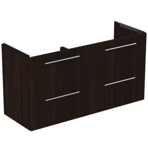 Ideal Standard i.life A Möbeldoppel-Waschtischunterschrank, 4 Auszüge, Coffee Oak, 1200x440x630 mm Ideal Standard i.life A Möbeldoppel-Waschtischunterschrank, 4 Auszüge, Coffee Oak, 1200x440x630 mm