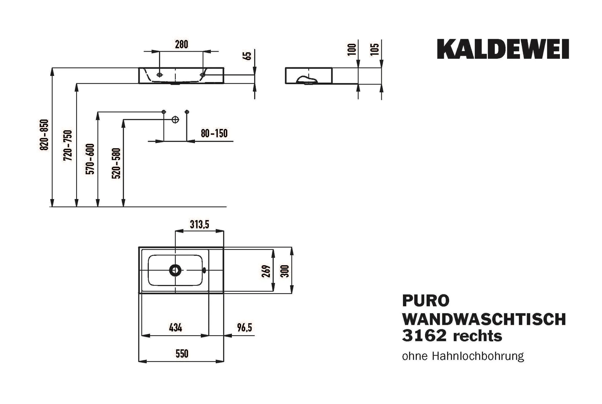 Handwaschtisch „Puro“ 55 × 30 cm, ohne Überlauf, ohne Hahnlochbohrung, links in warm beige 20 mit Perl-Effekt Handwaschtisch „Puro“ 55 × 30 cm, ohne Überlauf, ohne Hahnlochbohrung, links in warm beige 20 mit Perl-Effekt