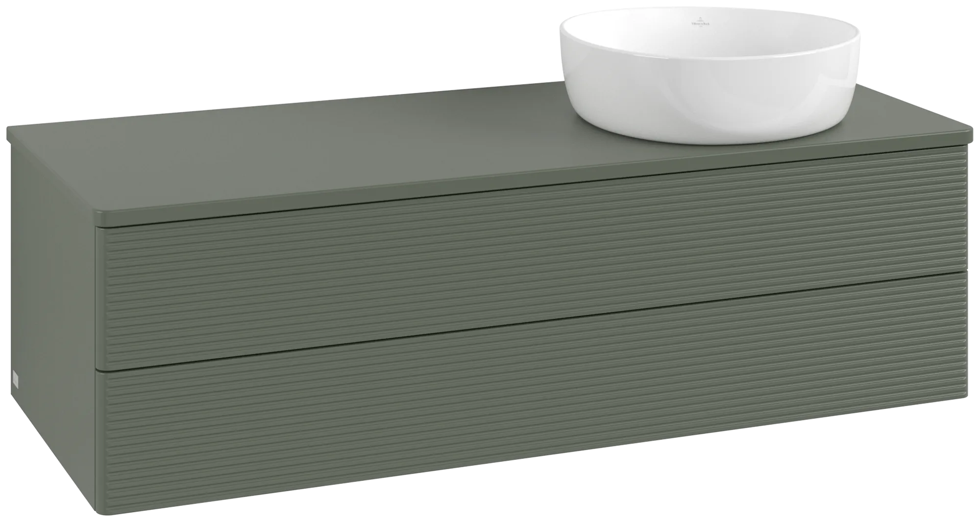 Villeroy & Boch Antao Waschbeckenunterschrank L23_1, 1200x360x500 mm, Leaf Green Matt Lacquer