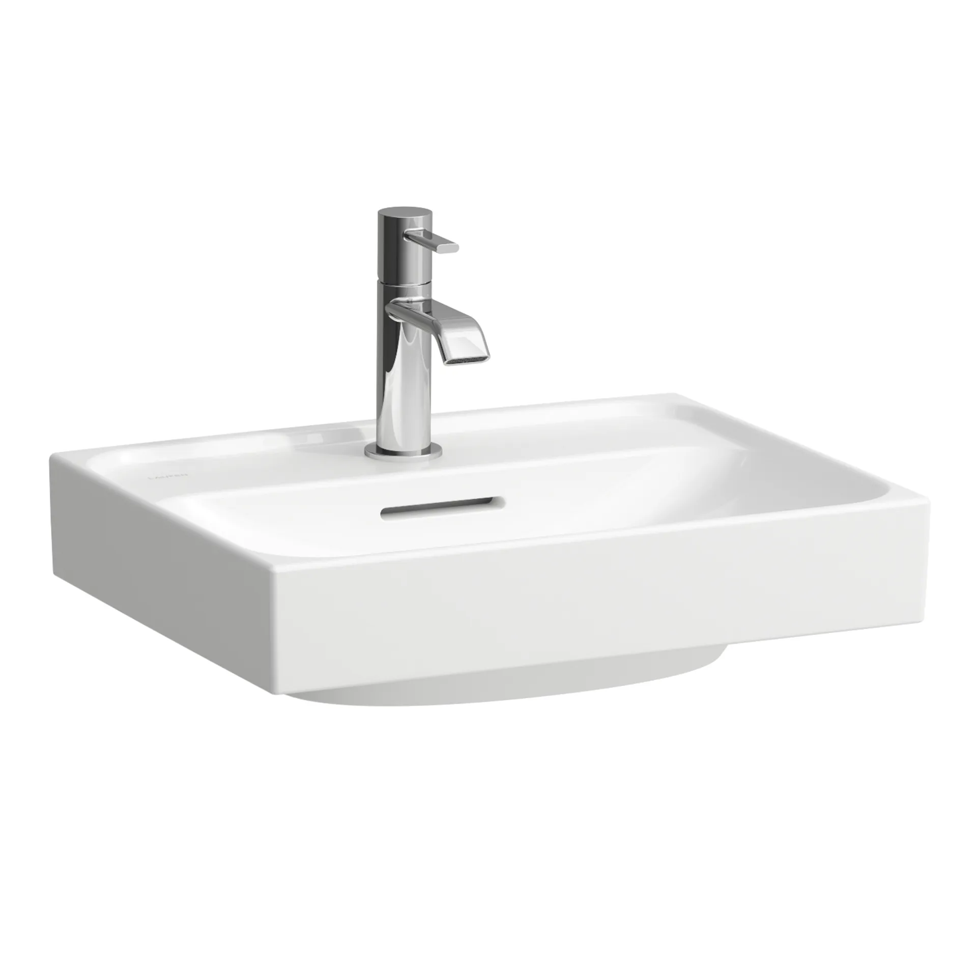 Aufsatz-Handwaschbecken, MEDA, 350x450x130, 1 Hahnloch mit Überlauf, weiß Aufsatz-Handwaschbecken, MEDA, 350x450x130, 1 Hahnloch mit Überlauf, weiß