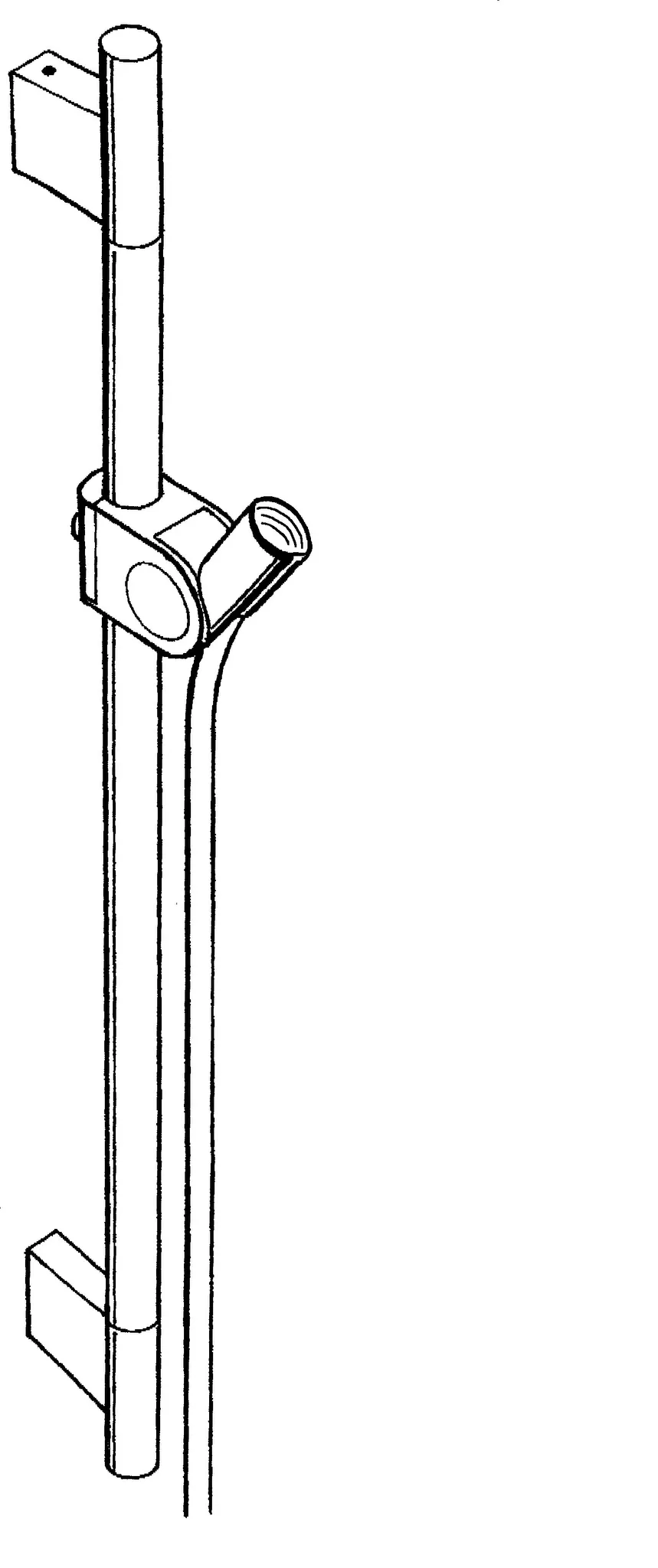 Brausenstange Axor Uno chrom mit Schlauch Brausenstange Axor Uno chrom mit Schlauch