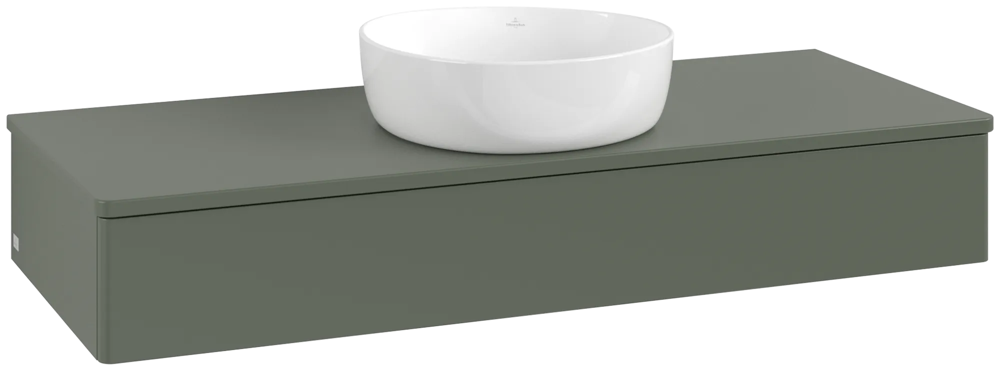 Villeroy & Boch Antao Waschbeckenunterschrank K10_5, 1200 x 190 x 500 mm, Leaf Green Matt Lacquer