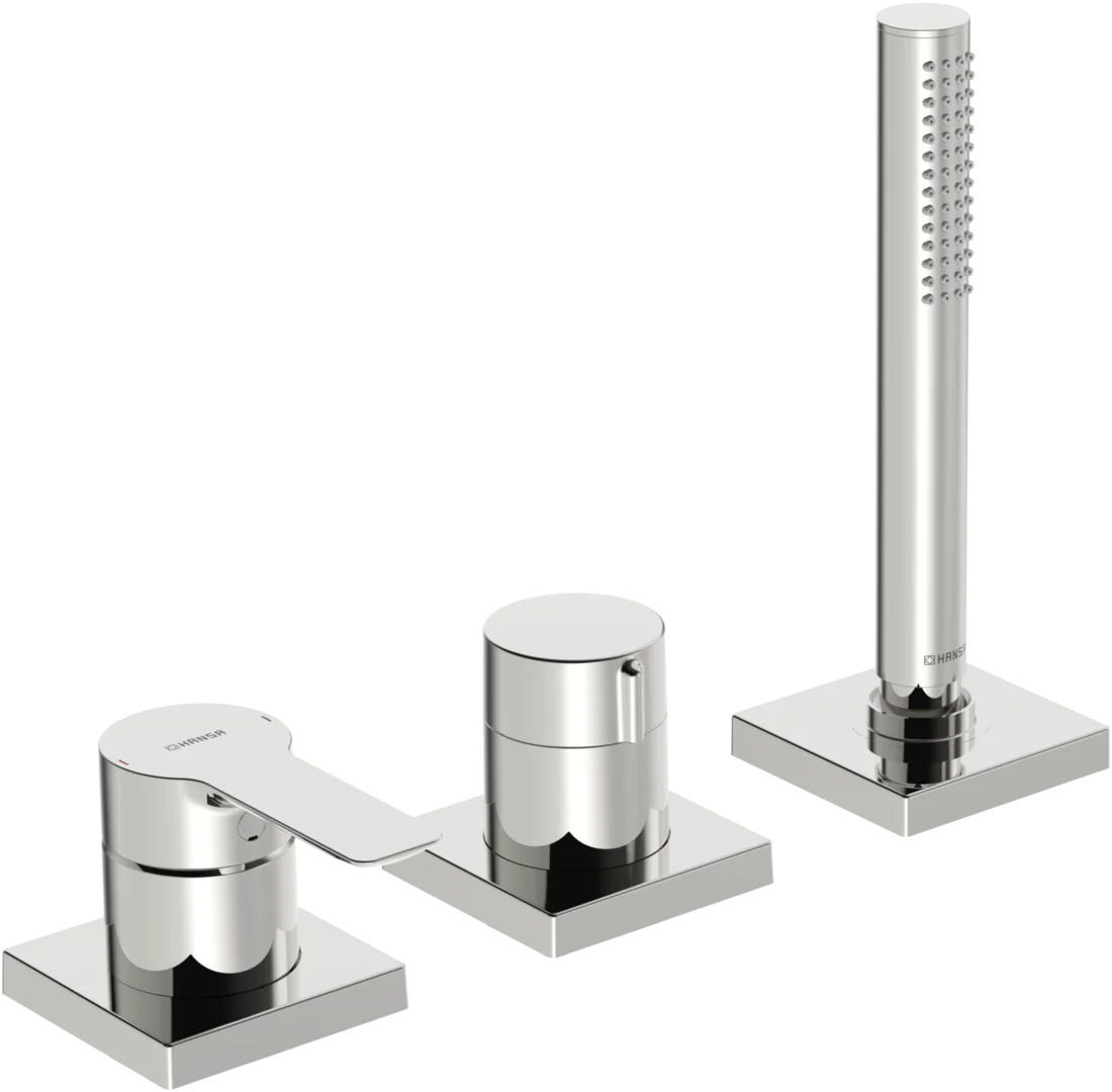 HansaLIGNA Einhebelmischer Wannenarmatur 0643 1-strahlig 75x75 mm Chrom HansaLIGNA Einhebelmischer Wannenarmatur 0643 1-strahlig 75x75 mm Chrom