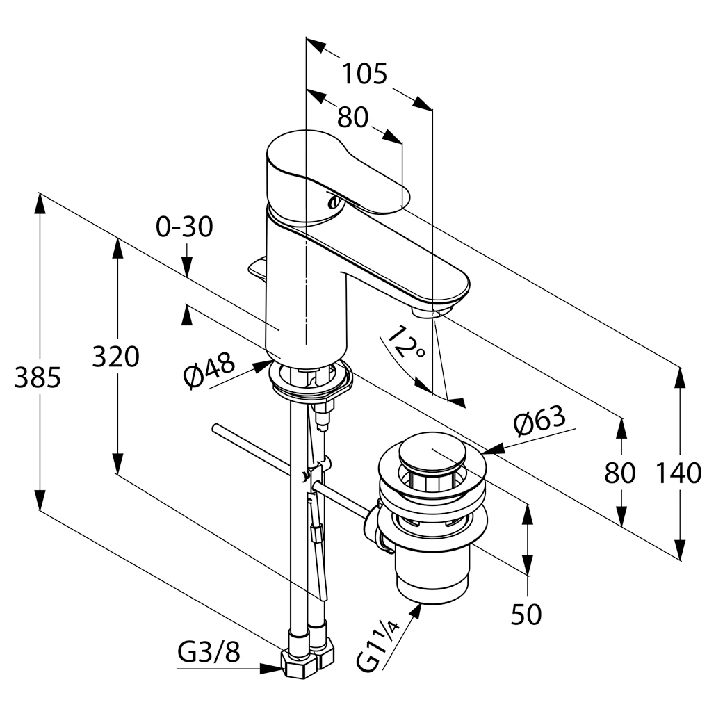 OBJEKTA WaschtischEHM DN 15 Ablaufgarnitur chrom OBJEKTA WaschtischEHM DN 15 Ablaufgarnitur chrom