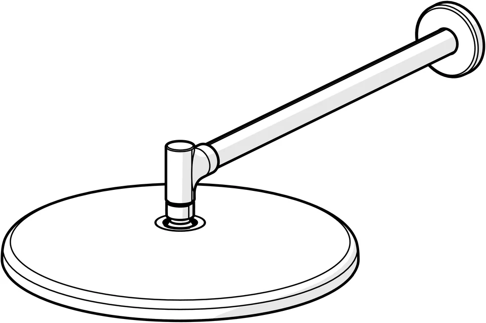 HansaAURELIA Kopfbrause 4726, 300 mm, Stahl gebürstet HansaAURELIA Kopfbrause 4726, 300 mm, Stahl gebürstet
