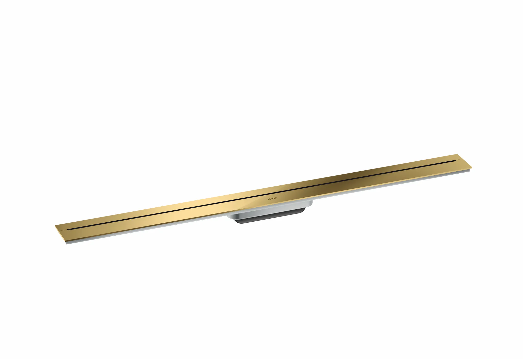 Hansgrohe AXOR Drain Fertigset Duschrinne 1000 mm Polished Gold Optic wandangebunden Edelstahl V2A bis 18 mm Fliesenstärke