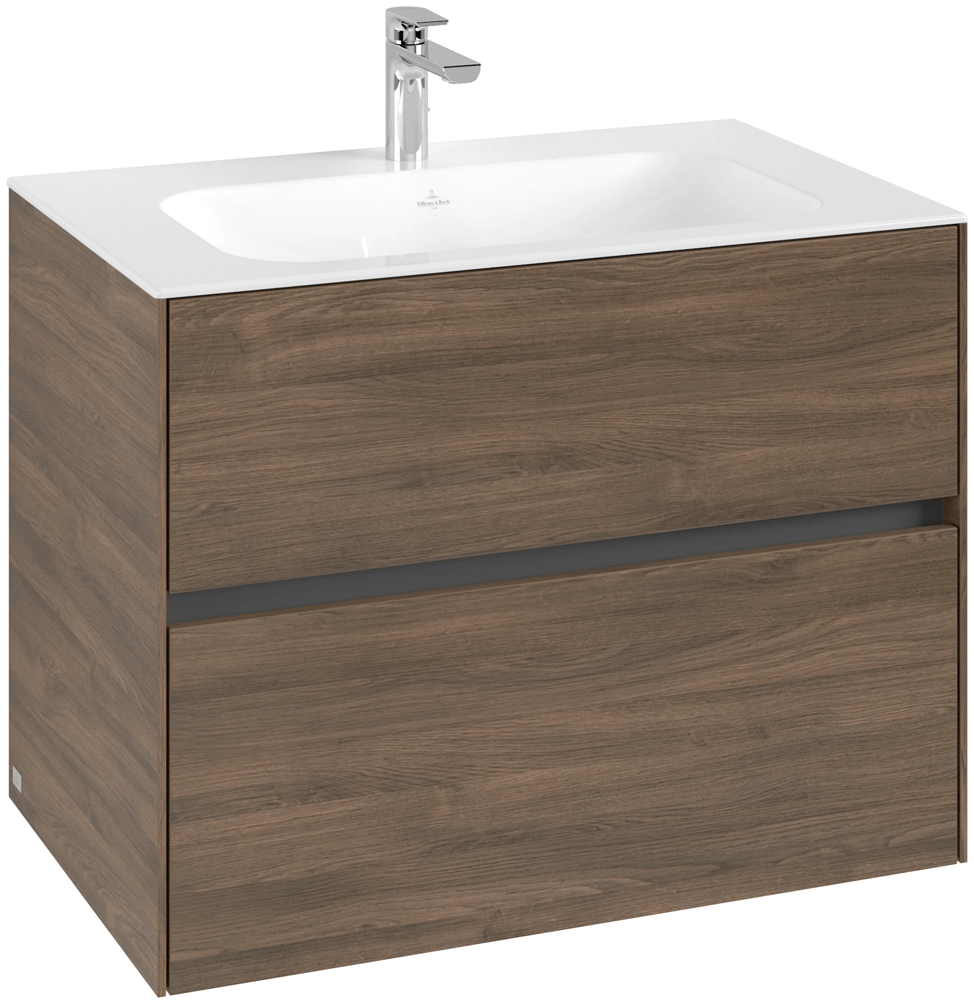 Villeroy & Boch Waschbeckenunterschrank Collaro, Arizona Oak, 796x603x498 mm, 2 Auszüge mit SoftClosing, 2 Waschbecken