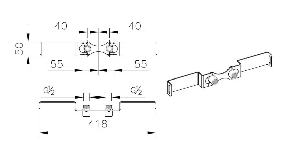 VitrA V-Fix Zubehör Kalt- und Warmwasserzulauf für Aquacare WCs mit Bidetfunktion VitrA V-Fix Zubehör Kalt- und Warmwasserzulauf für Aquacare WCs mit Bidetfunktion