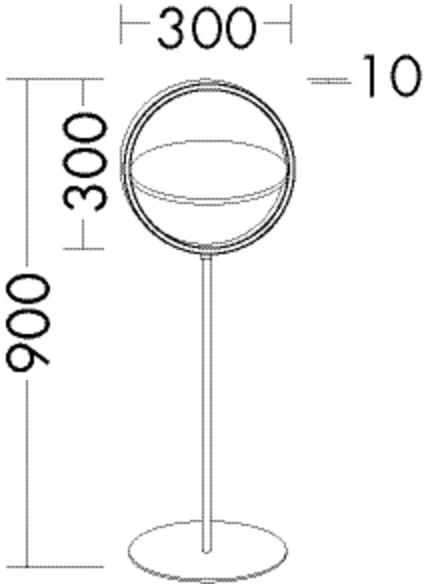 Ablagetablett ACFQ030 von burgbad Zubehör Serie, Goldfarben, Nussbaum Dekor, 900 mm hoch, 290x300 mm Tiefe/Breite