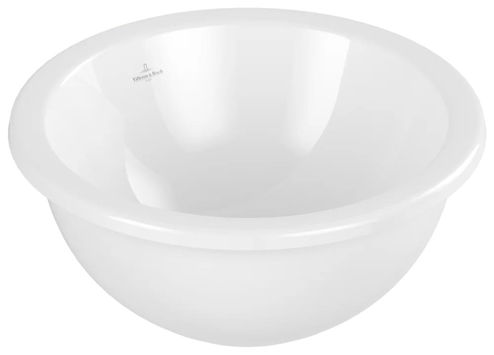 Villeroy & Boch Loop & Friends Einbauwaschbecken 4A6001, 450x450mm, Rund, ohne Überlauf, Weiß Alpin