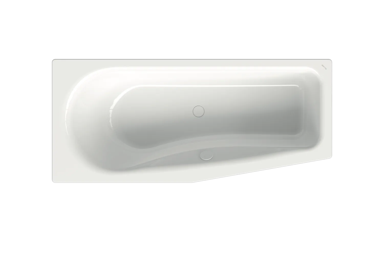 BetteLuna Badewanne rechts 1700x750x450 mm Capri glasierter Titan-Stahl 30 mm Randhöhe 1-Sitzer Raumspar-Badewanne Einbau Unterbau BetteLuna Badewanne rechts 1700x750x450 mm Capri glasierter Titan-Stahl 30 mm Randhöhe 1-Sitzer Raumspar-Badewanne Einbau Unterbau