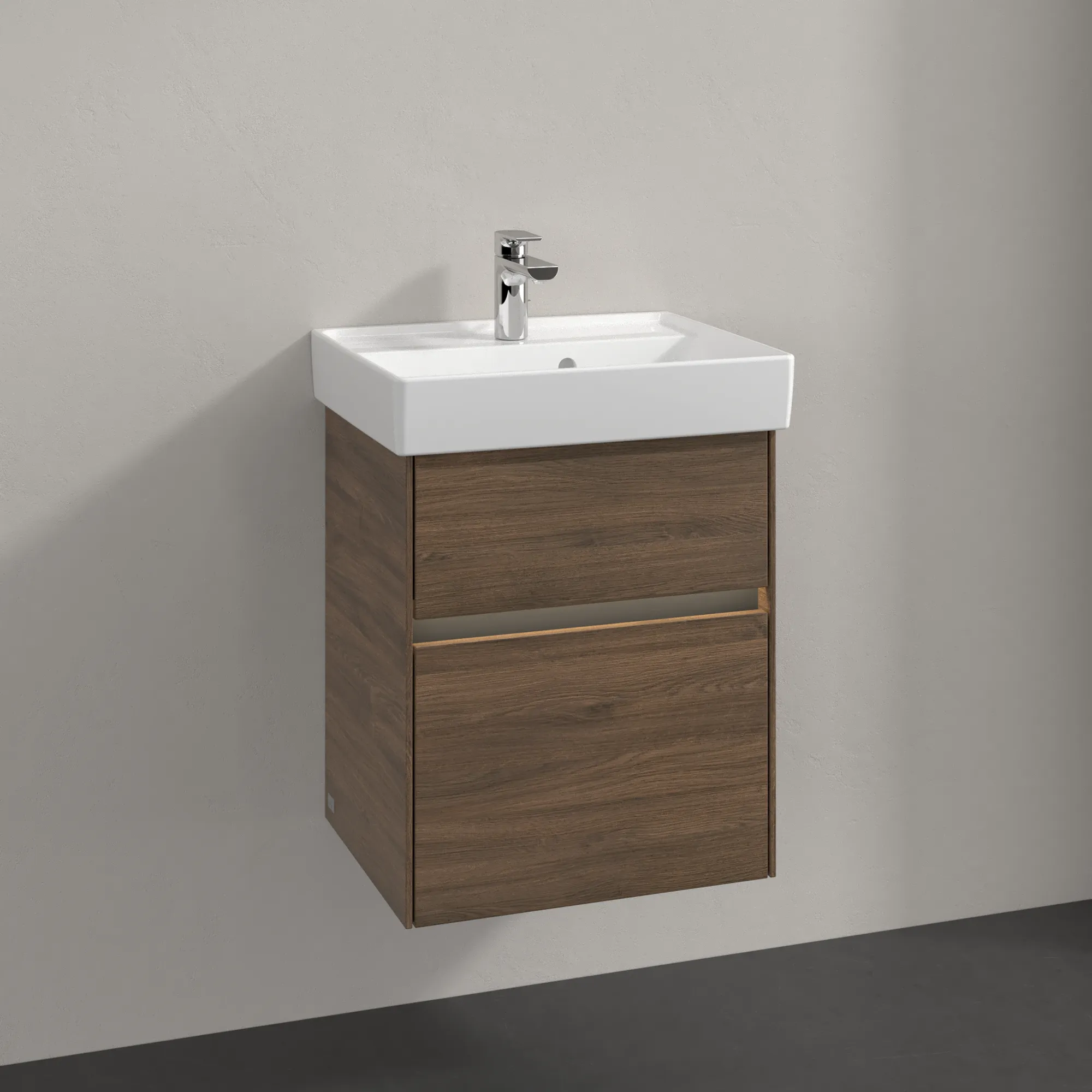 Villeroy & Boch Waschbeckenunterschrank Collaro C006B0 Arizona Oak 460x374mm mit Beleuchtung und SoftClosing Villeroy & Boch Waschbeckenunterschrank Collaro C006B0 Arizona Oak 460x374mm mit Beleuchtung und SoftClosing