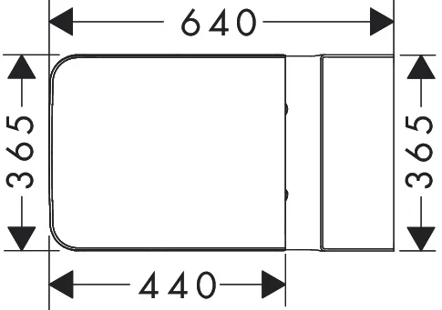 Hansgrohe EluPura Original Q Stand-WC Set AquaChannel Flush, glänzend, bodenstehend, 160 mm Achsabstand, horizontaler/vertikaler Abgang