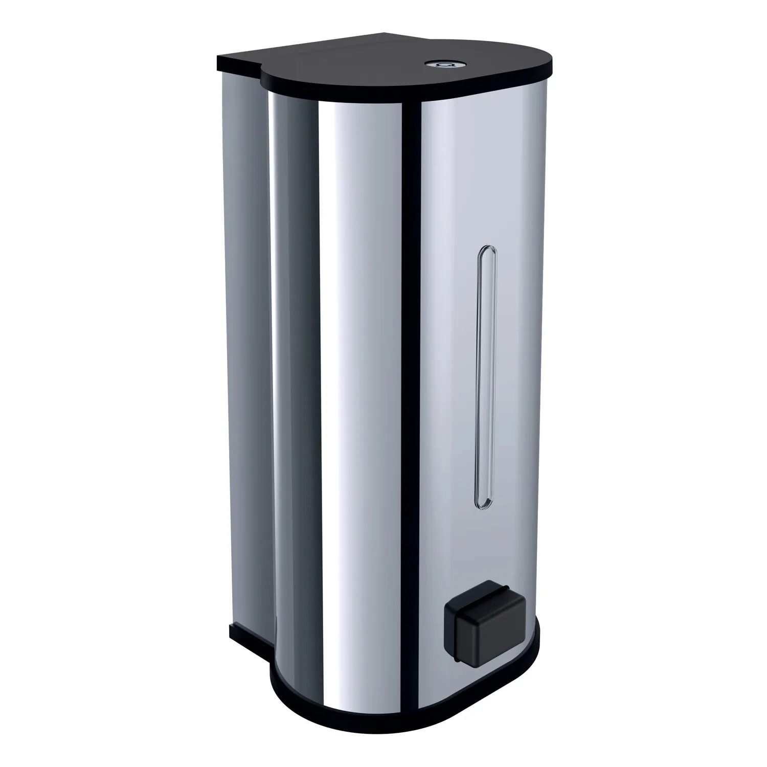 emco Seifenspender „system 2“, Befestigung verdeckt 12 × 24,7 cm in chrom / schwarz emco Seifenspender „system 2“, Befestigung verdeckt 12 × 24,7 cm in chrom / schwarz