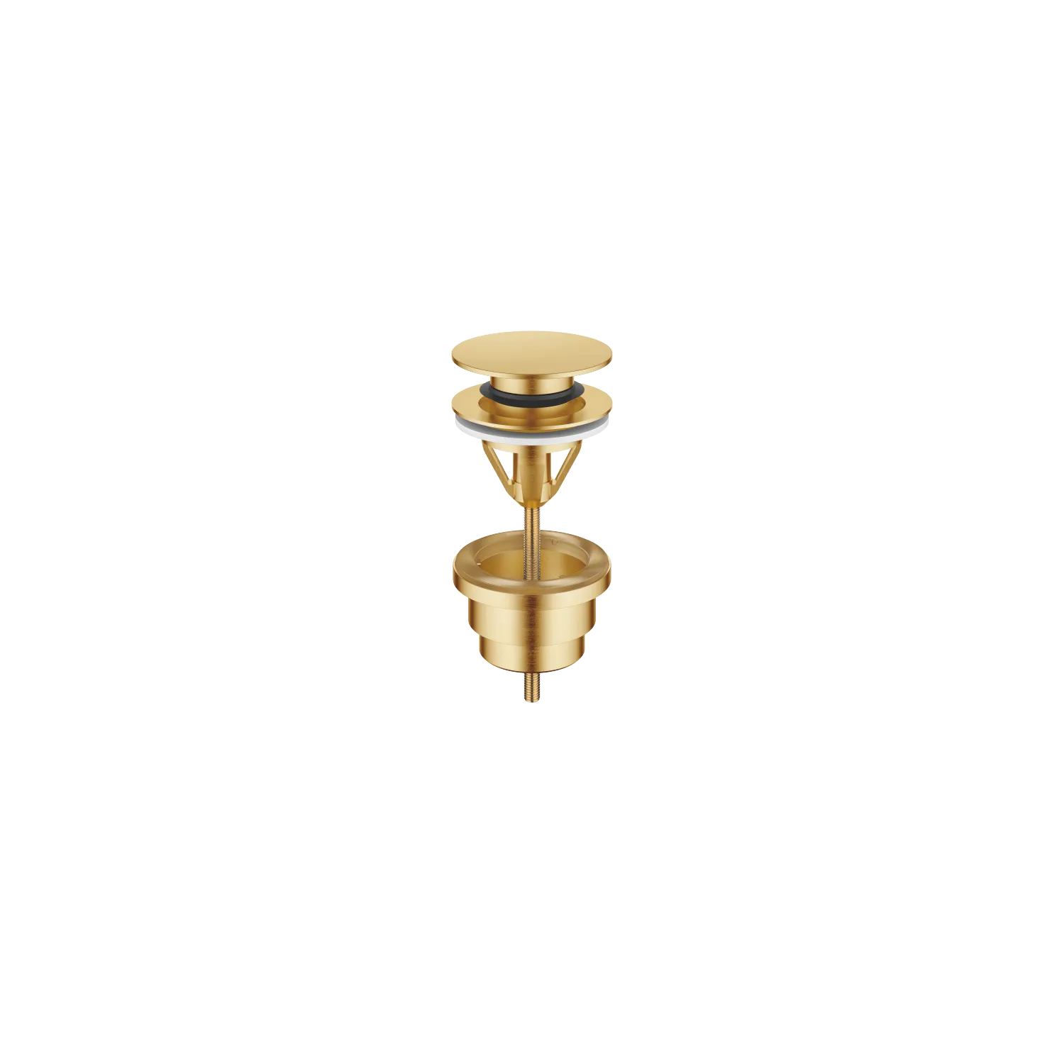 Dornbracht Ablaufgarnitur SERIENNEUTRAL mit Druckverschluss 1 1/4" Gold gebürstet PVD für Becken mit Überlauf