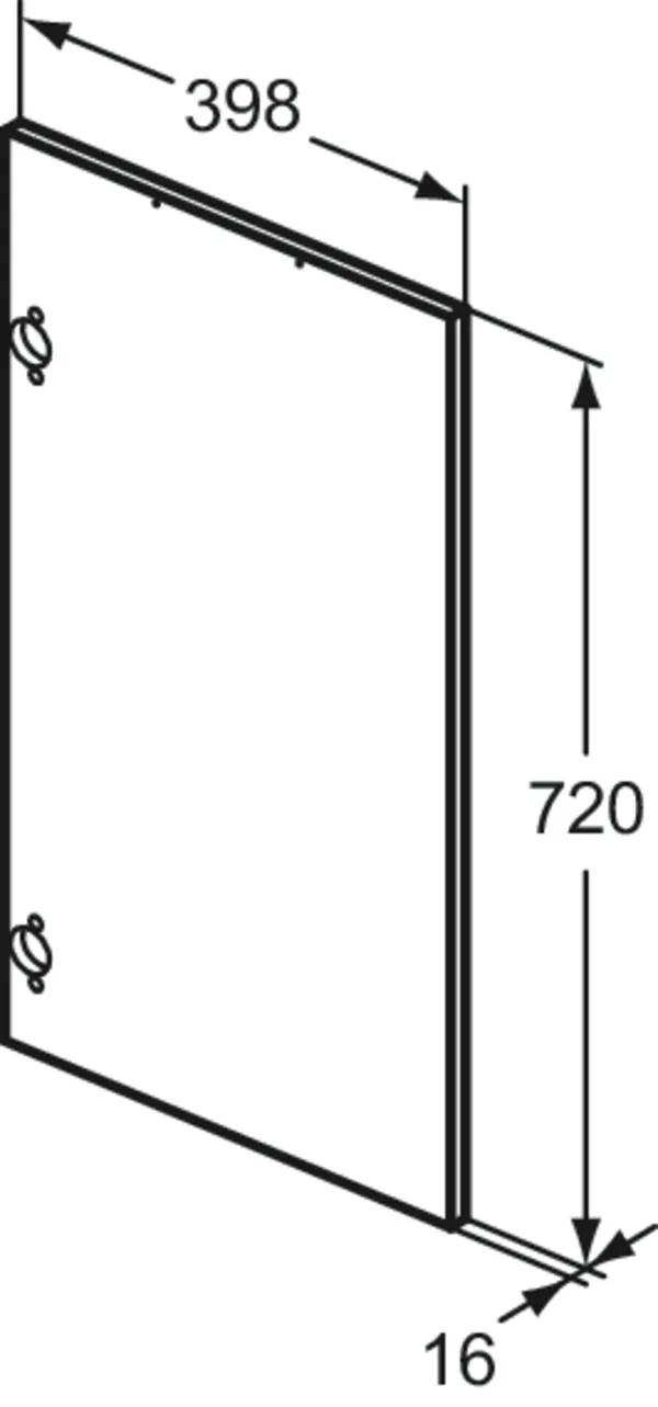 Ideal Standard Eurovit+ Tür für Hochschrank, Hochglanz weiß lackiert, 398 x 720 mm Ideal Standard Eurovit+ Tür für Hochschrank, Hochglanz weiß lackiert, 398 x 720 mm