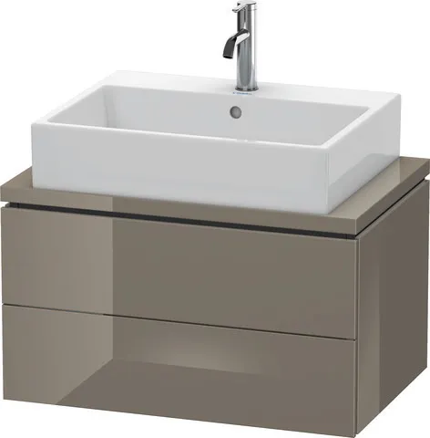 Duravit Waschtischunterschrank wandhängend „L-Cube“ 72 × 40 × 47,7 cm Flannel Grey Hochglanz Duravit Waschtischunterschrank wandhängend „L-Cube“ 72 × 40 × 47,7 cm Flannel Grey Hochglanz