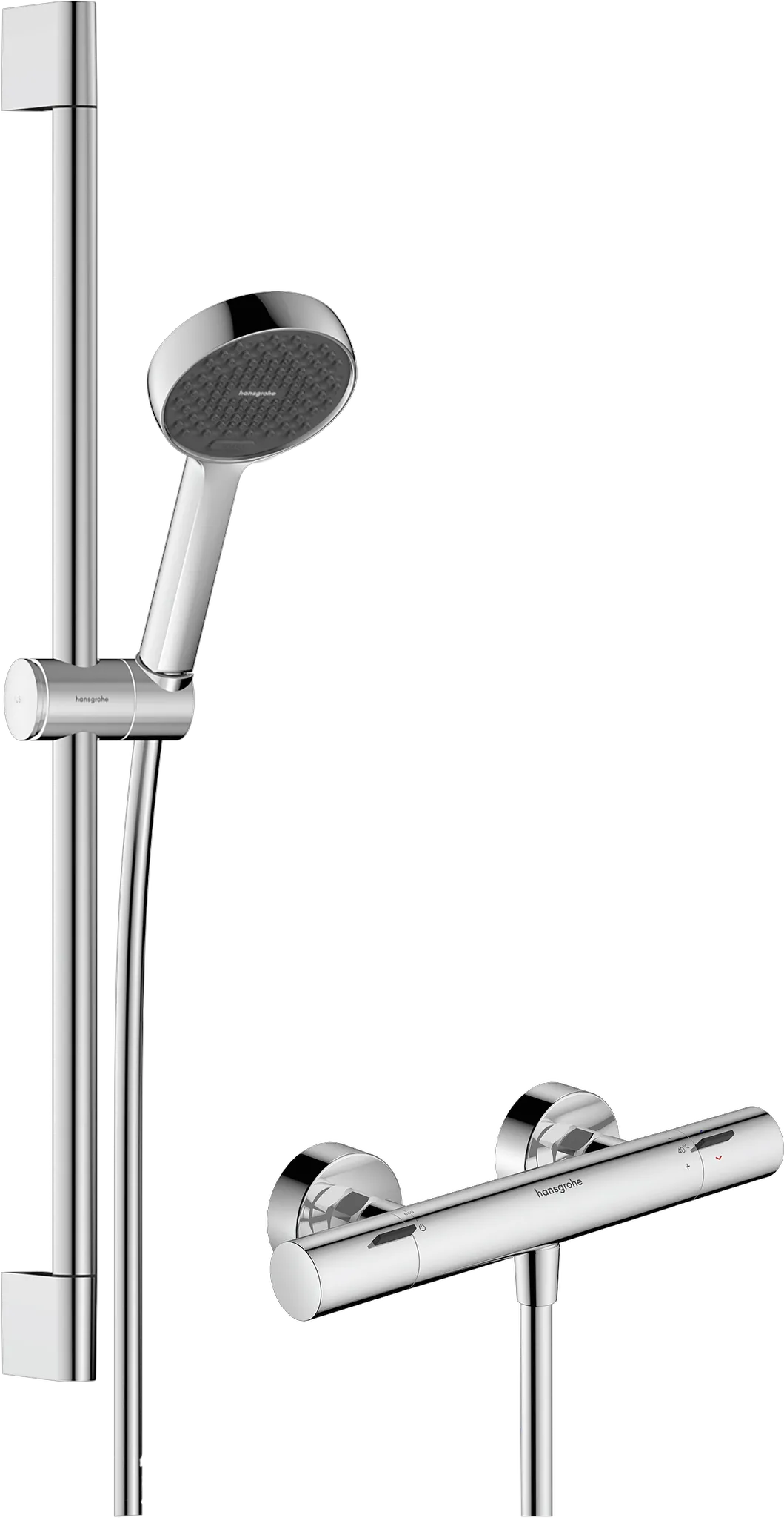 Activera Select S Brausesystem Aufputz 95 2jet EcoSmart mit Ecostat Fine und Brausestange 65 cm, Chrom Activera Select S Brausesystem Aufputz 95 2jet EcoSmart mit Ecostat Fine und Brausestange 65 cm, Chrom