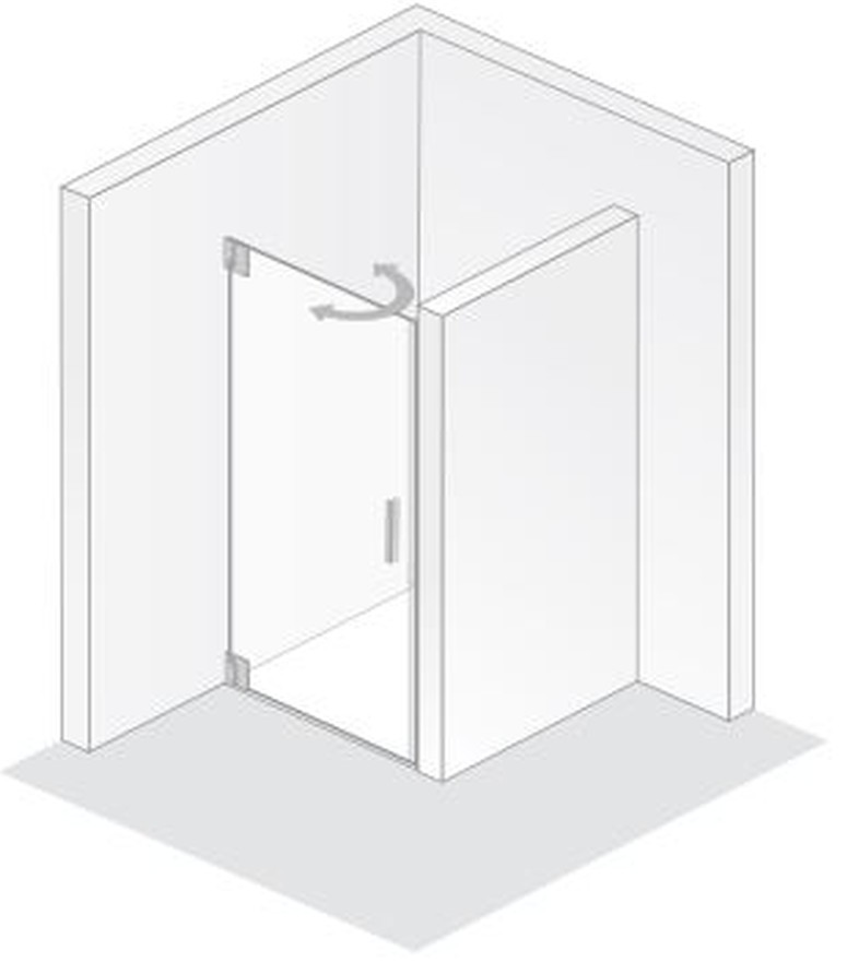 HSK Drehtür pendelbar „K2“ Glas Linea 02 HSK Drehtür pendelbar „K2“ Glas Linea 02