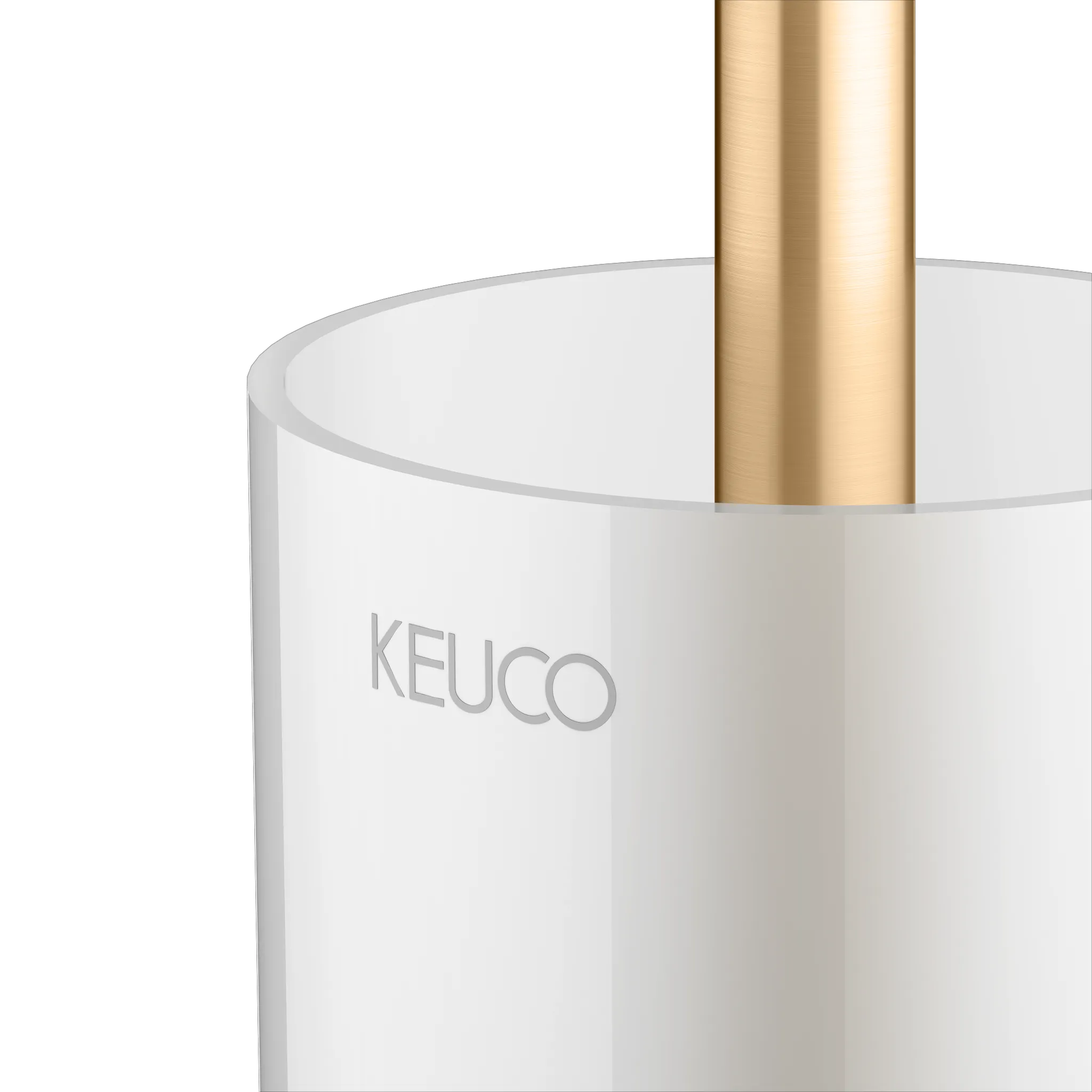 KEUCO EDITION 11 Toilettenbürstengarnitur mit Echtkristall-Einsatz Messing gebürstet KEUCO EDITION 11 Toilettenbürstengarnitur mit Echtkristall-Einsatz Messing gebürstet