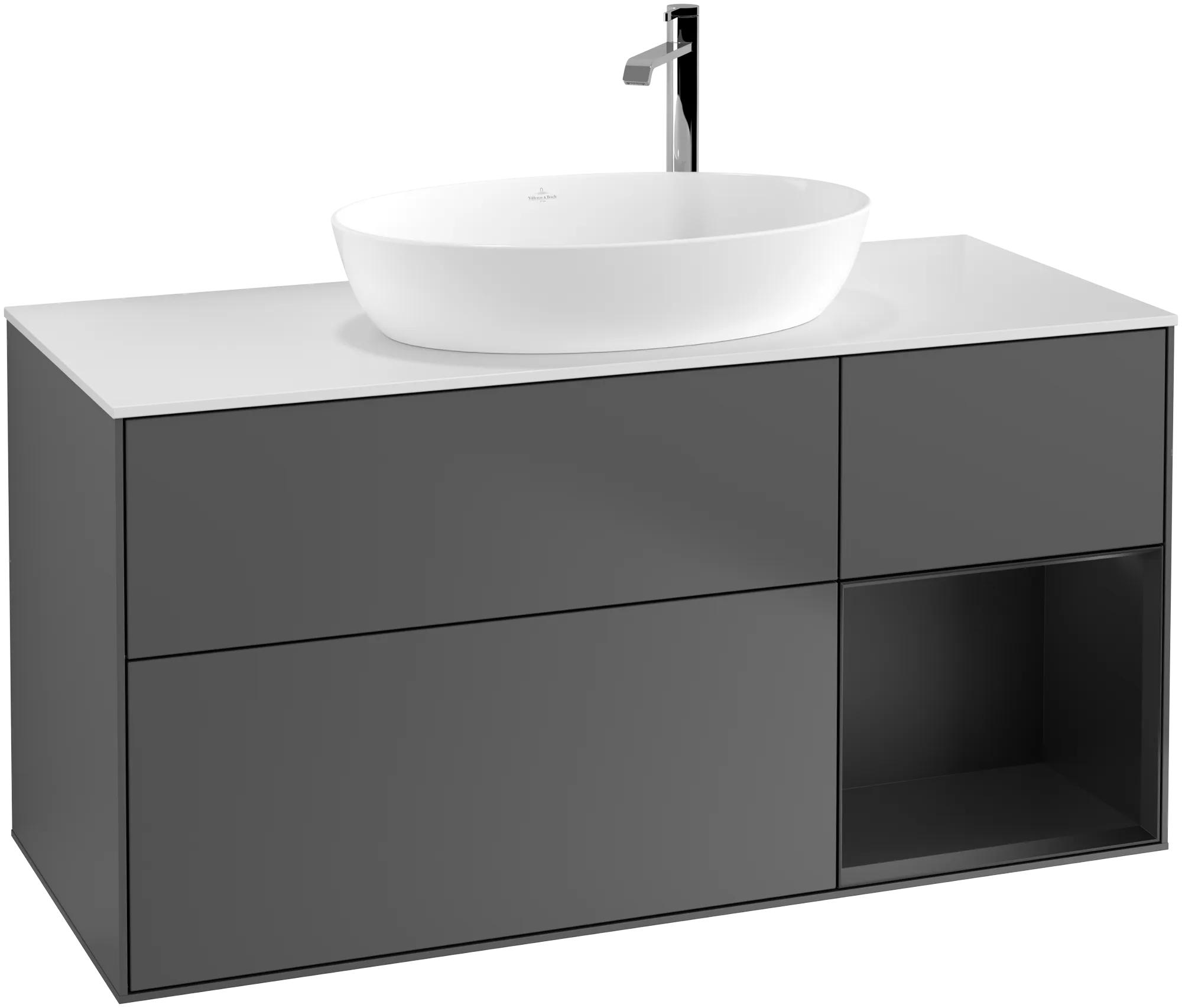 Villeroy & Boch Finion Waschbeckenunterschrank F95 1200x603x501mm anthrazit