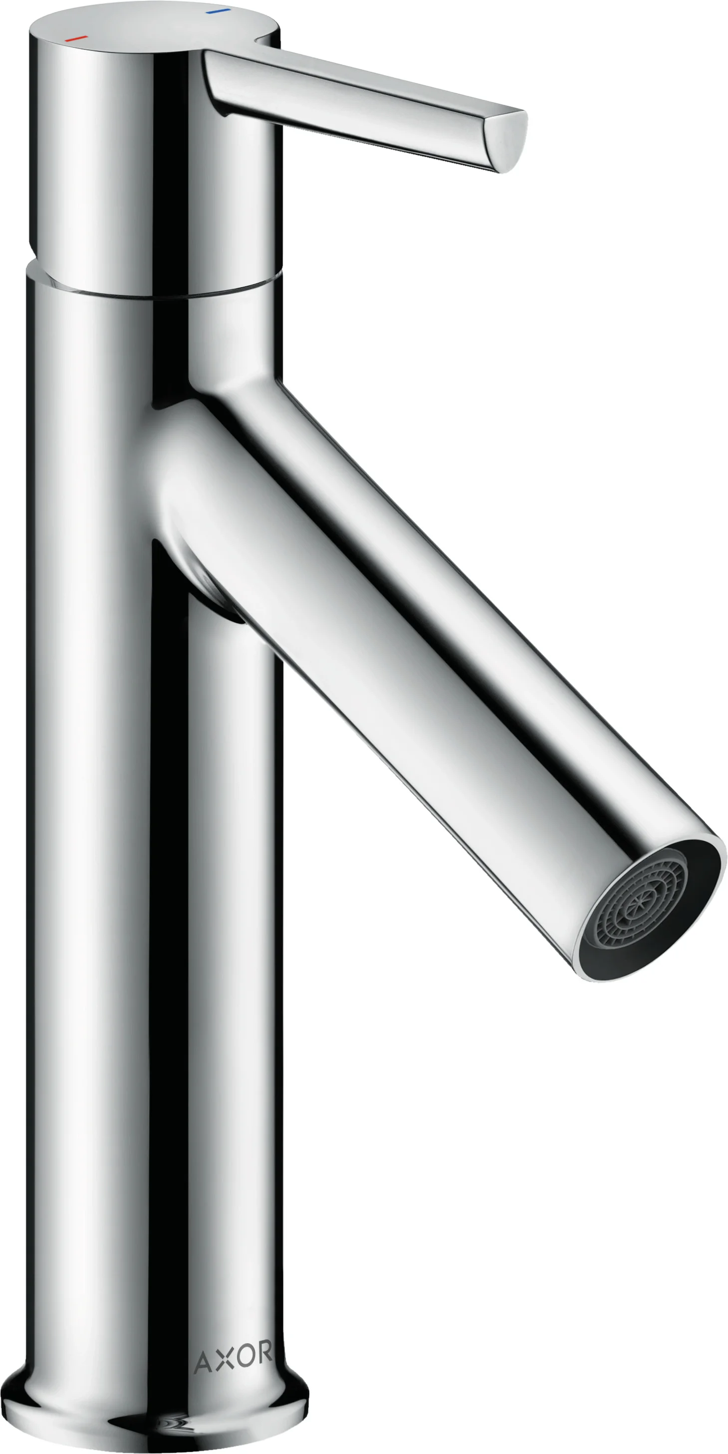 Hansgrohe AXOR Starck Einhebel-Waschtischmischer 100, Chrom, Ausladung 103 mm, Auslaufhöhe 95 mm, Hebelgriff, Normalstrahl, max. Durchfluss 5 l/min
