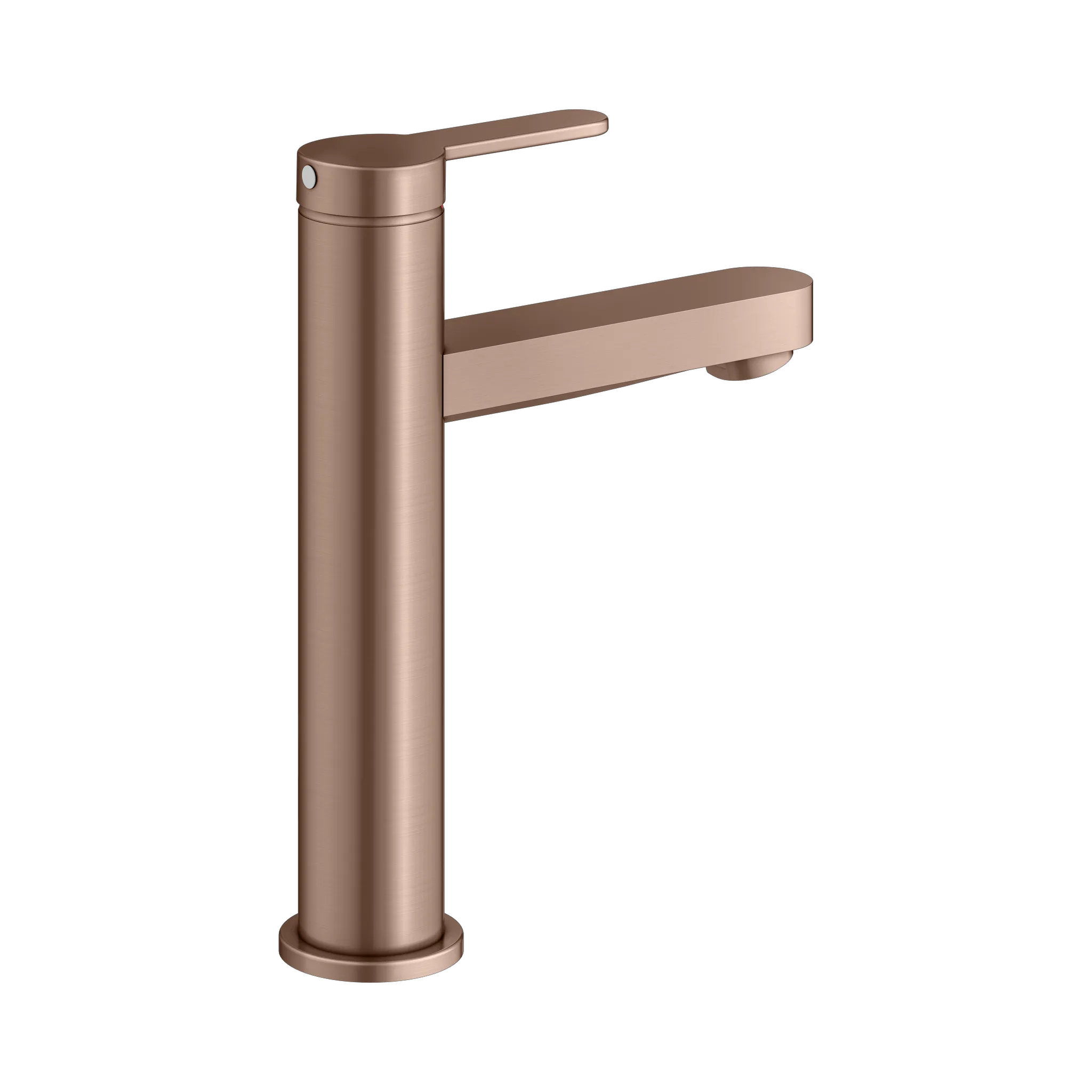 IXMO Einhebel-Waschtischmischer 130 IXMO Flat, Rosette rund Rotgold geb.