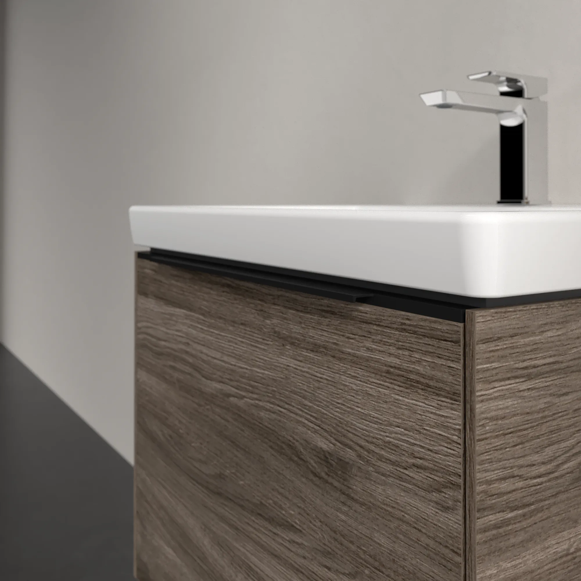 Villeroy & Boch Waschtischunterschrank „Subway 3.0“ für Schrankwaschtisch 572 × 429 × 478 mm Stone Oak, für Becken mittig Villeroy & Boch Waschtischunterschrank „Subway 3.0“ für Schrankwaschtisch 572 × 429 × 478 mm Stone Oak, für Becken mittig