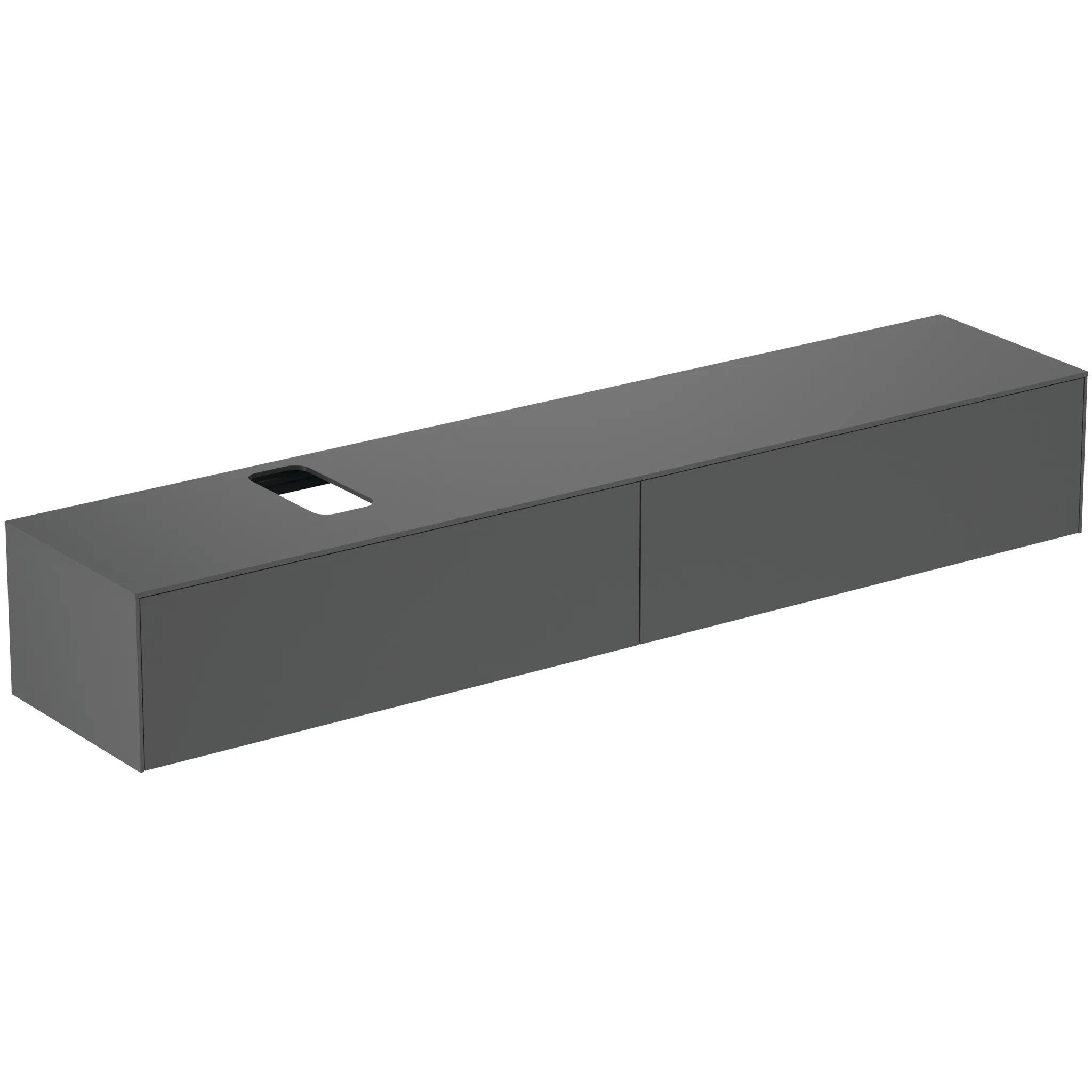Ideal Standard Waschtischunterschrank Conca, 2 Auszüge, anthrazit Ideal Standard Waschtischunterschrank Conca, 2 Auszüge, anthrazit