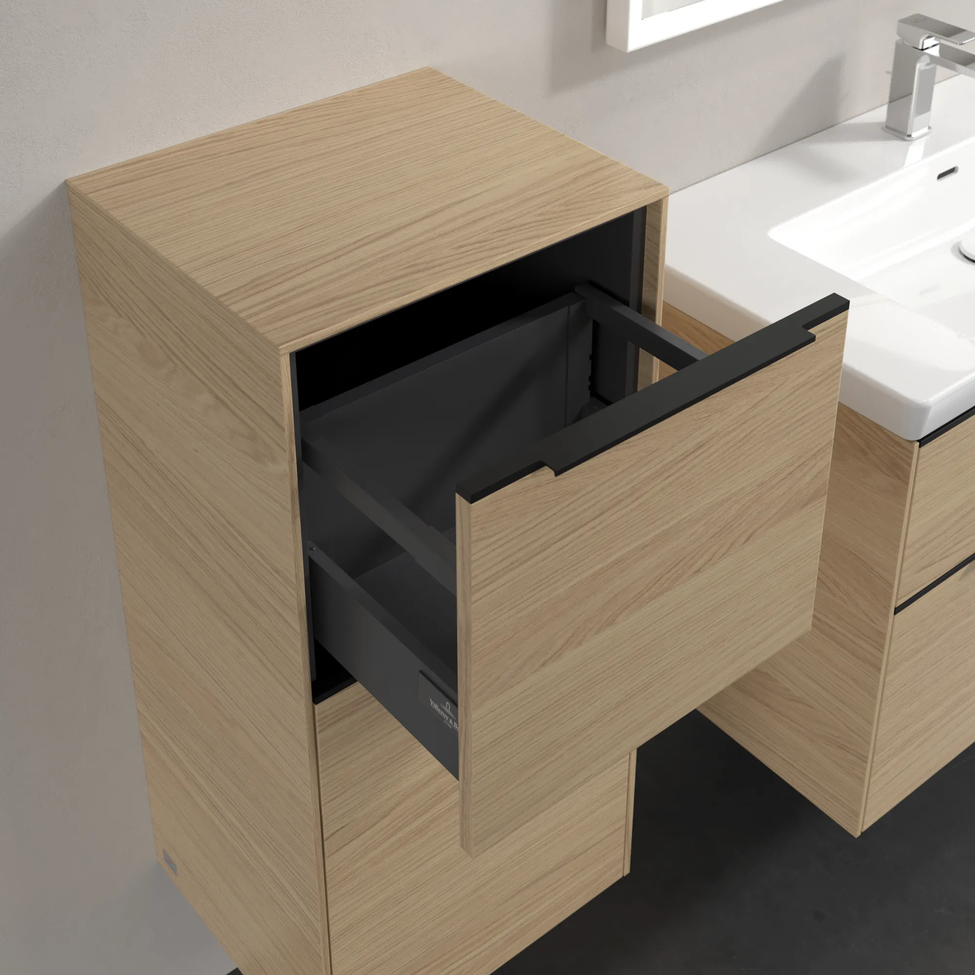 Villeroy & Boch Seitenschrank „Subway 3.0“ 40 × 86 × 36,2 × 36,2 cm 1 Auszug, 1 Tür, Anschlag (Scharnier) links, 1 Tür, Anschlag links Villeroy & Boch Seitenschrank „Subway 3.0“ 40 × 86 × 36,2 × 36,2 cm 1 Auszug, 1 Tür, Anschlag (Scharnier) links, 1 Tür, Anschlag links